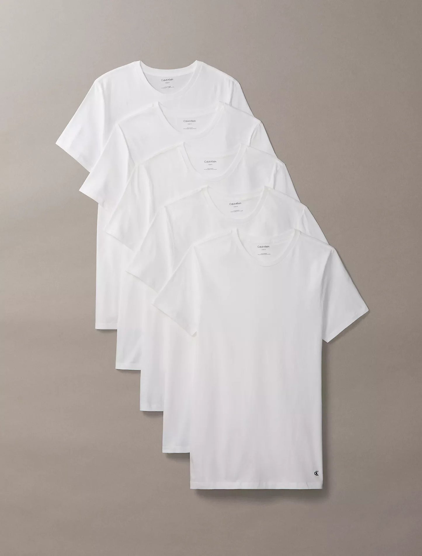 Cotton Classics 5-Pack Classic Fit Crewneck T-Shirt | WHITE